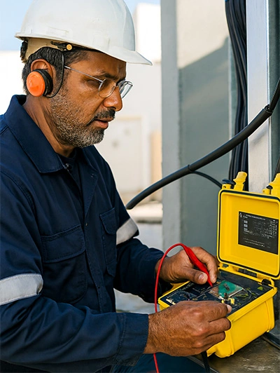 mégohmmètre pour mesurer l’isolement d’un câble électrique
